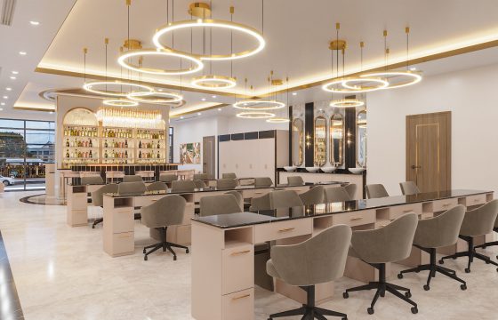 Bí quyết thiết kế nội thất tiệm nail sang trọng, đẳng cấp