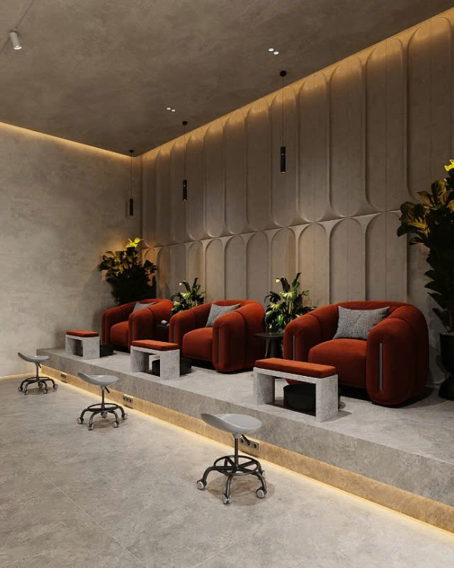 Xuất khẩu nội thất tiệm nail sang Mỹ