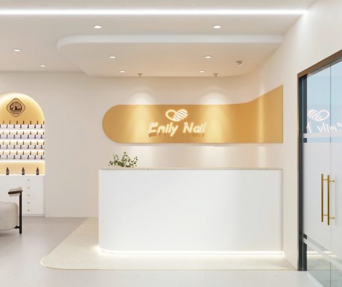 Mẫu thiết kế nội thất tiệm Nail tại Mỹ – Tinh tế, hiện đại và chuyên nghiệp