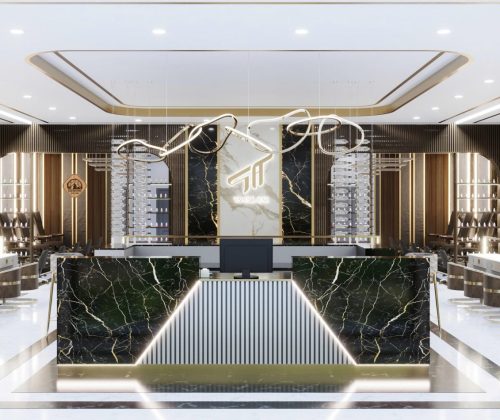 Mẫu Thiết Kế Tiệm Nail Tone Màu Trắng Đen Sang Trọng