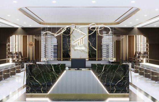 Mẫu Thiết Kế Tiệm Nail Tone Màu Trắng Đen Sang Trọng