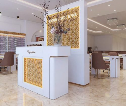 Thiết kế nội thất tiệm nail tại Mỹ – Nail salon interior design in the US