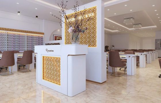 Thiết kế nội thất tiệm nail tại Mỹ – Nail salon interior design in the US