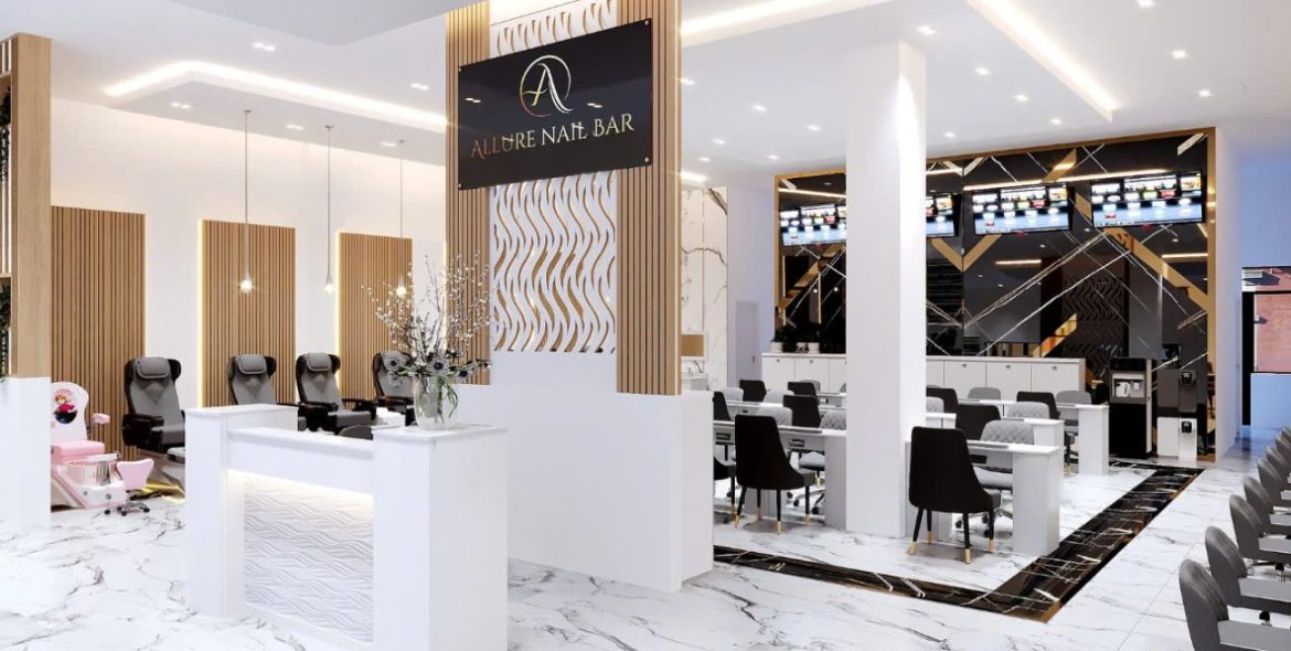 Xưởng sản xuất nội thất tiệm nail tại Mỹ uy tín, thi công cực nhanh