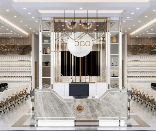 Mẫu Thiết Kế Tiệm Nail Tại CD Wood