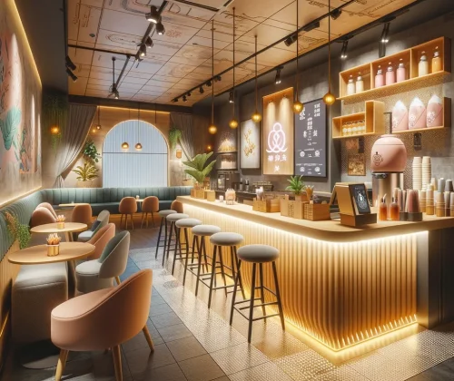 Thiết kế quán trà sữa tại Houston – Bí quyết thu hút khách hàng và tối ưu chi phí