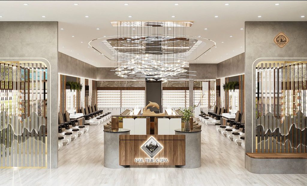 Nội thất tiệm nail cao cấp xuất khẩu từ Việt Nam
