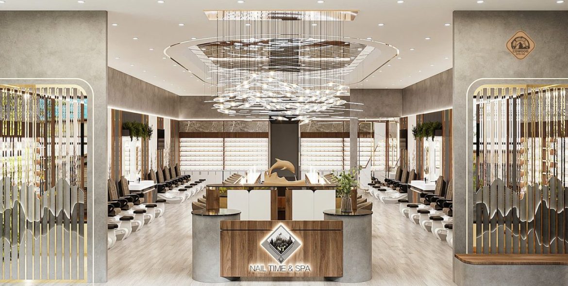 Nội Thất Tiệm Nail Cao Cấp Xuất Khẩu Từ Việt Nam – Giải Pháp Hoàn Hảo Cho Tiệm Nail Của Bạn