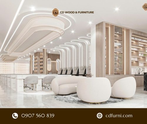 Nội Thất Tiệm Nail Sang Trọng Cho Salon Tại New York