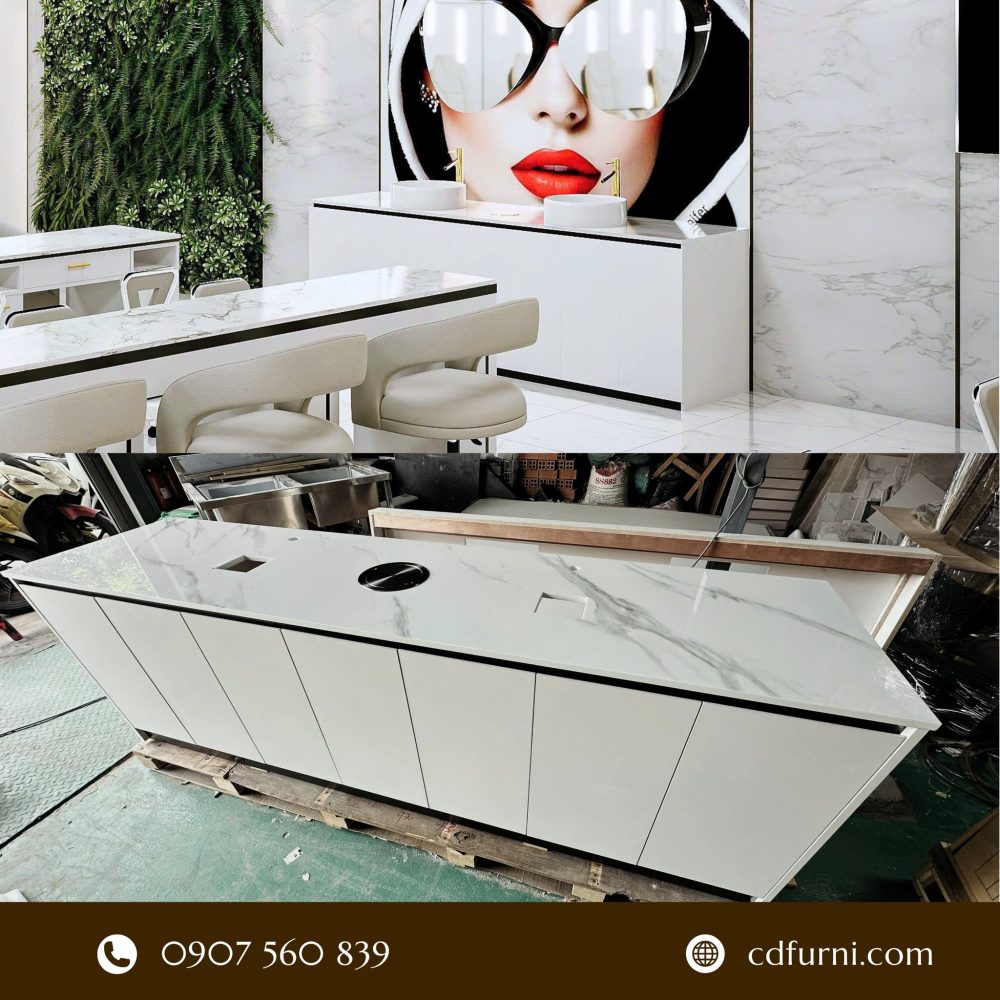 bàn nail hút bụi