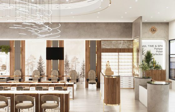 Nail salon interior design and build package USA – Giải pháp toàn diện cho tiệm nail chuyên nghiệp