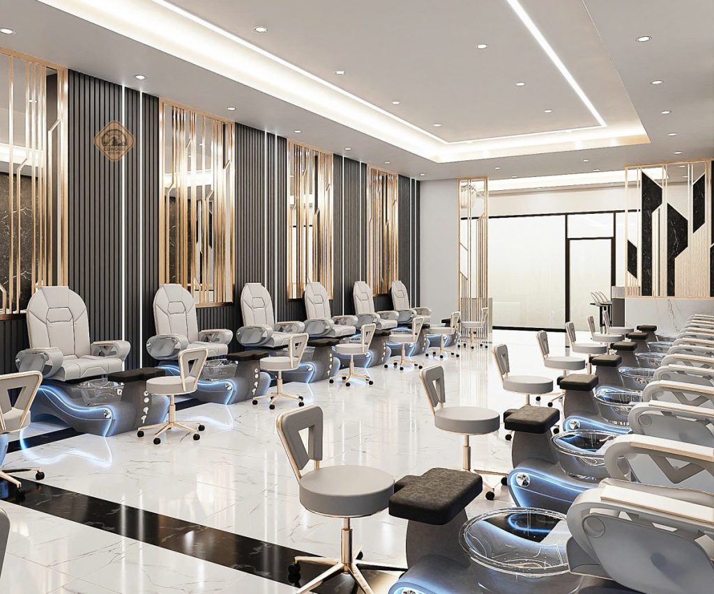 sàn tiệm nail tại Mỹ