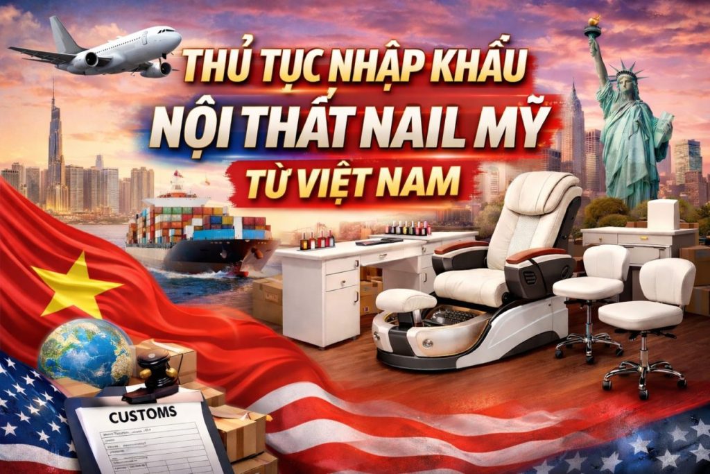 thủ tục nhập khẩu nội thất nail sang Mỹ