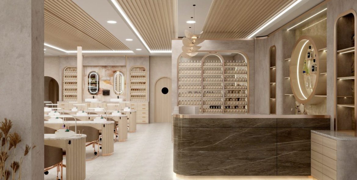 Thiết Kế Nội Thất Nail Salon Chuỗi Tại Mỹ: Đồng Bộ Thương Hiệu Từ Chi Nhánh Đầu Tiên