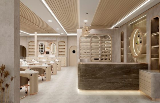 Thiết Kế Nội Thất Nail Salon Chuỗi Tại Mỹ: Đồng Bộ Thương Hiệu Từ Chi Nhánh Đầu Tiên