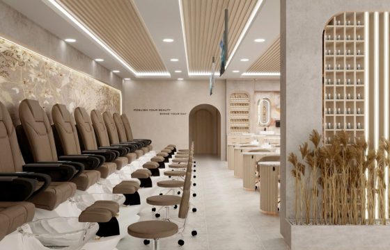 Sàn Tiệm Nail Tại Mỹ: Vật Liệu Nào Đẹp, Bền Và Dễ Vệ Sinh Nhất?